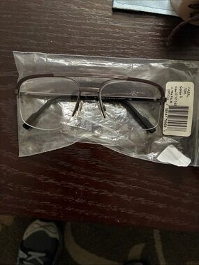 New Cazal Men's Eyeglasses in Brown and Silver 7095